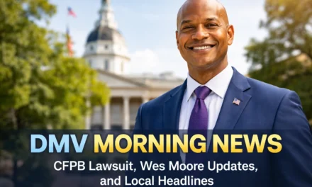 DMV Morning News: CFPB Lawsuit, Wes Moore Updates, and Local Headlines