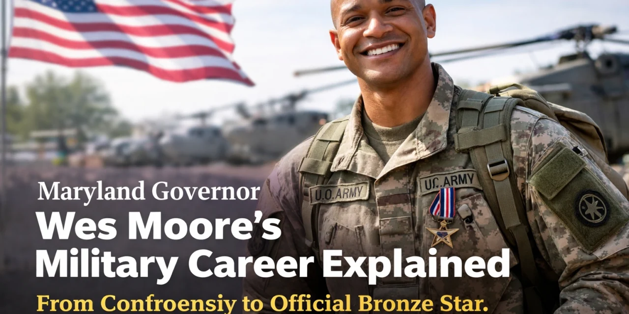 Maryland Governor Wes Moore's Military Career Explained: From Controversy to Official Bronze Star