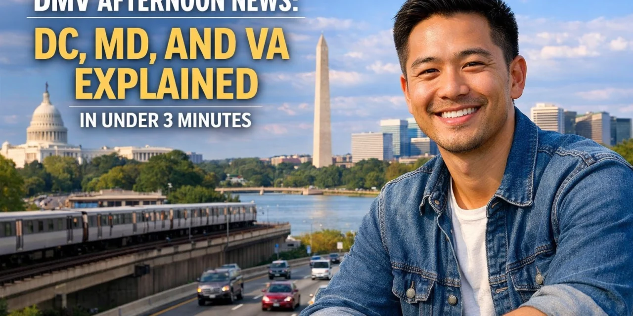 DMV Afternoon News: DC, MD, and VA Explained in Under 3 Minutes