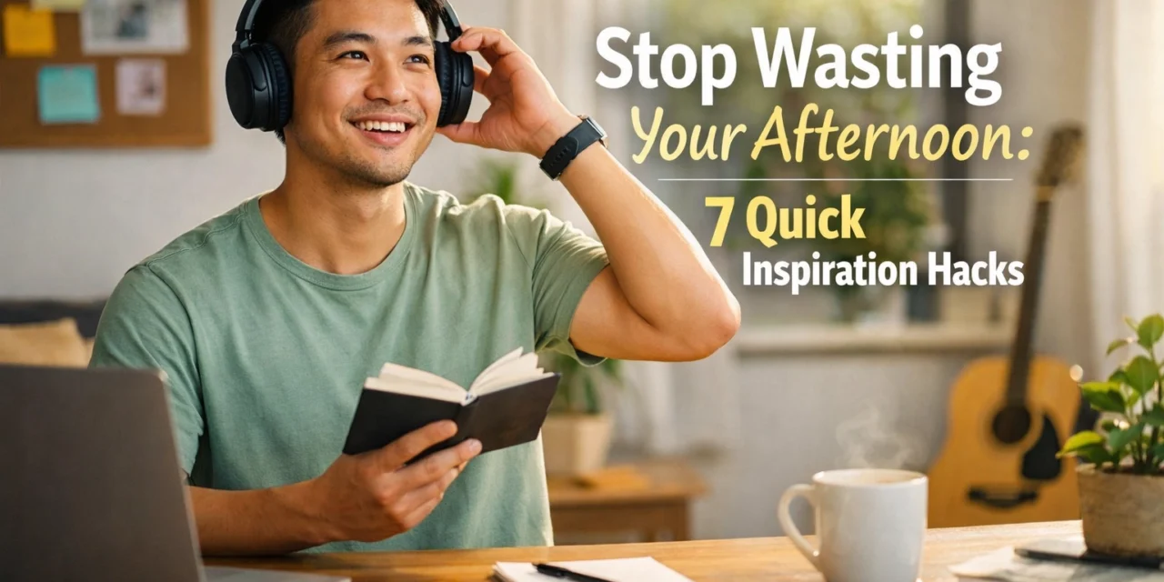 Stop Wasting Your Afternoon: 7 Quick Inspiration Hacks