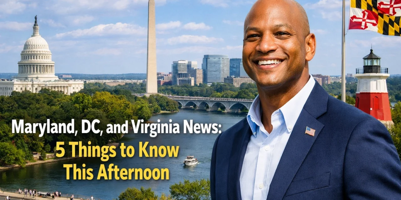 Maryland, DC, and Virginia News: 5 Things to Know This Afternoon