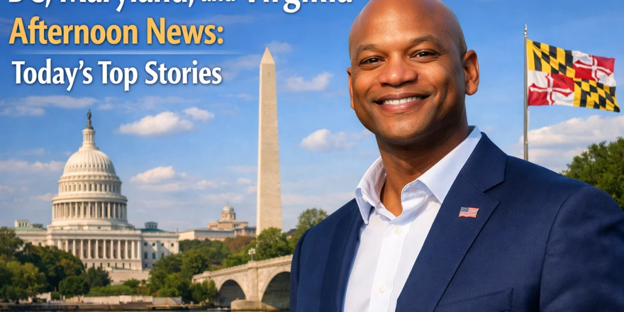 DC, Maryland, and Virginia Afternoon News: Today’s Top Stories