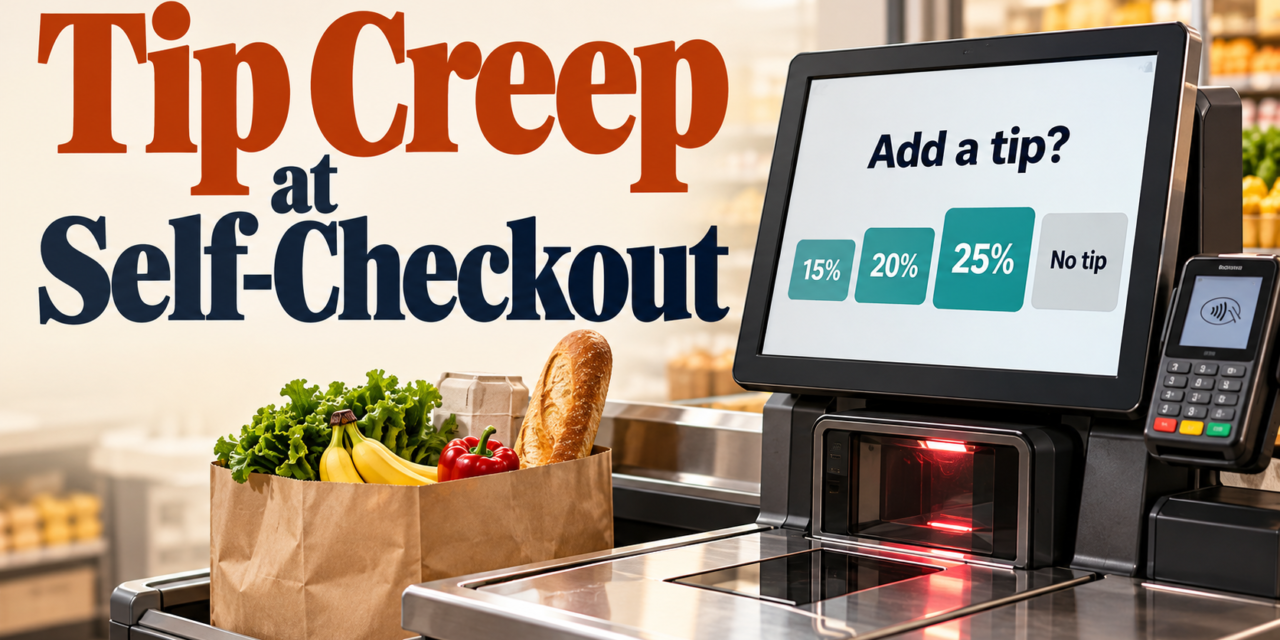 Tip Creep at Self-Checkout